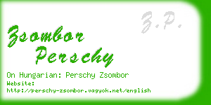 zsombor perschy business card